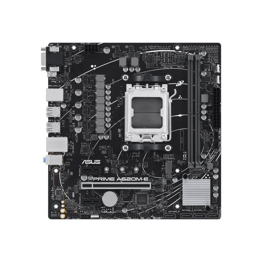 ASUSTeK COMPUTER ASUS Prime A620M-E-CSM - moderkort - micro ATX - Socket AM5 - AMD A620