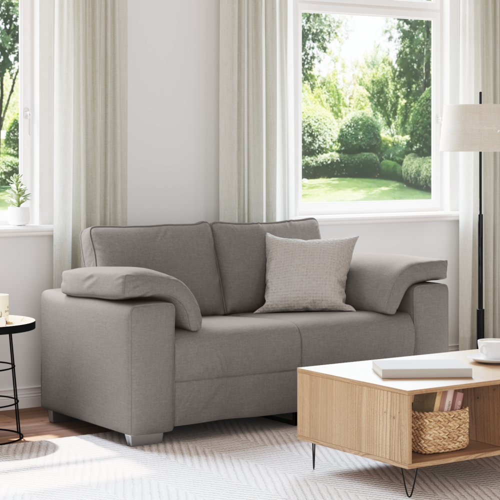 vidaXL Soffa Taupe 160 x 77 x 82 cm tyg