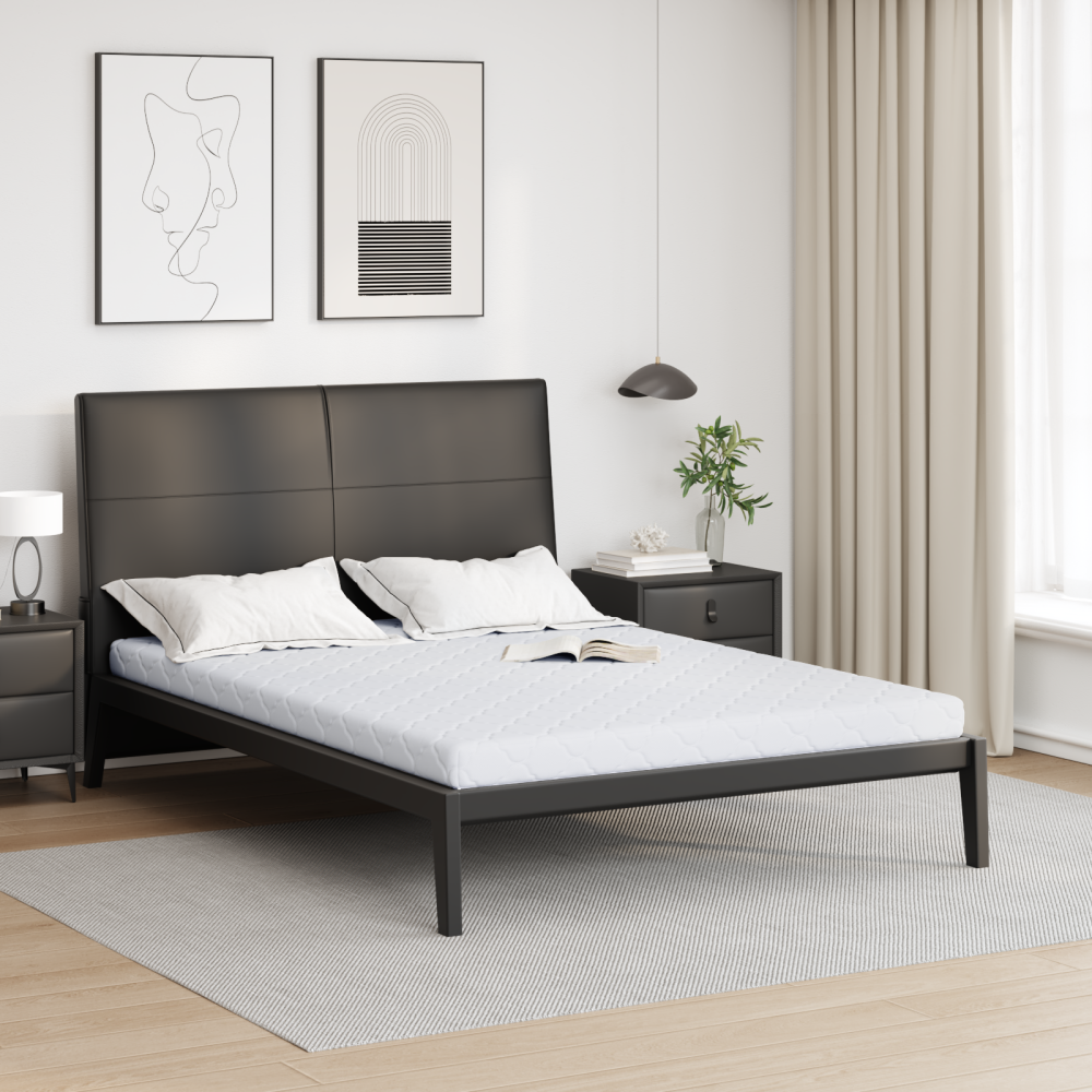 vidaXL Madrass med kokoslager Vit 200 x 140 cm PU skum