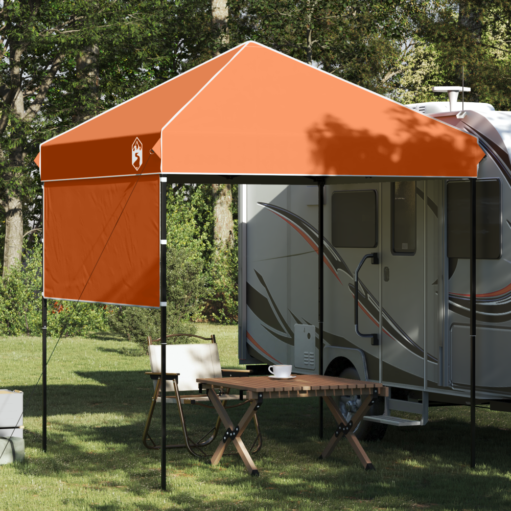 vidaXL Pop-up Markistält Orange 200 x 200 cm tyg