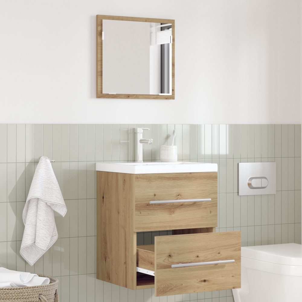 vidaXL Badrumsskåp Hantverks-ek 41 x 38.5 x 48 cm Konstruerat trä