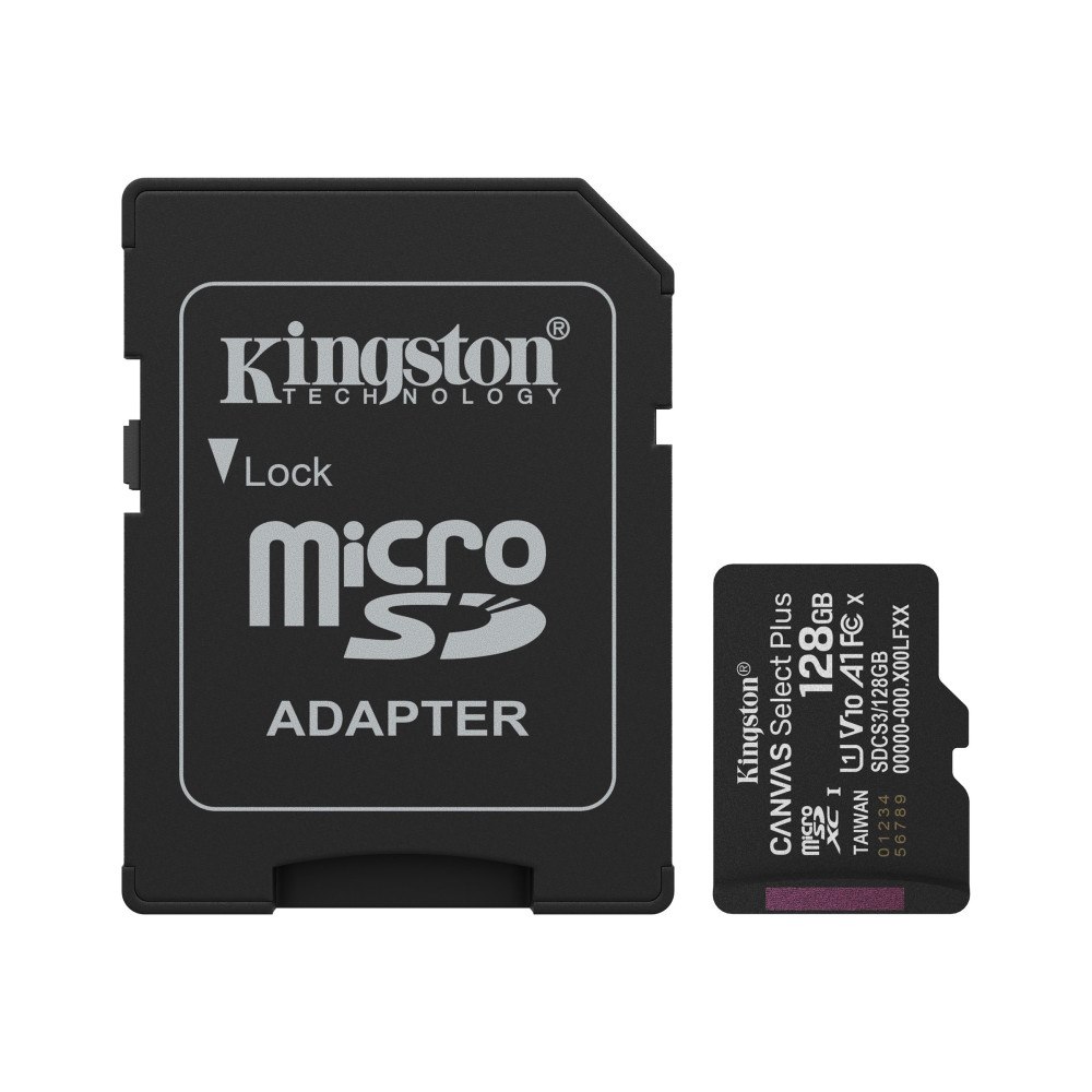 Kingston Kingston Canvas Select Plus - flash-minneskort - 128 GB - mikroSDXC UHS-I