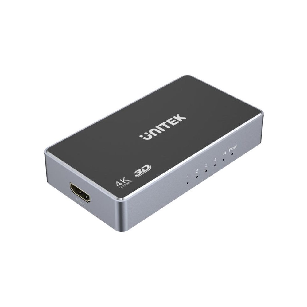 UNITEK Unitek - video/ljudsplitter/switch - 1 in, 4 out, 4K - 4 portar