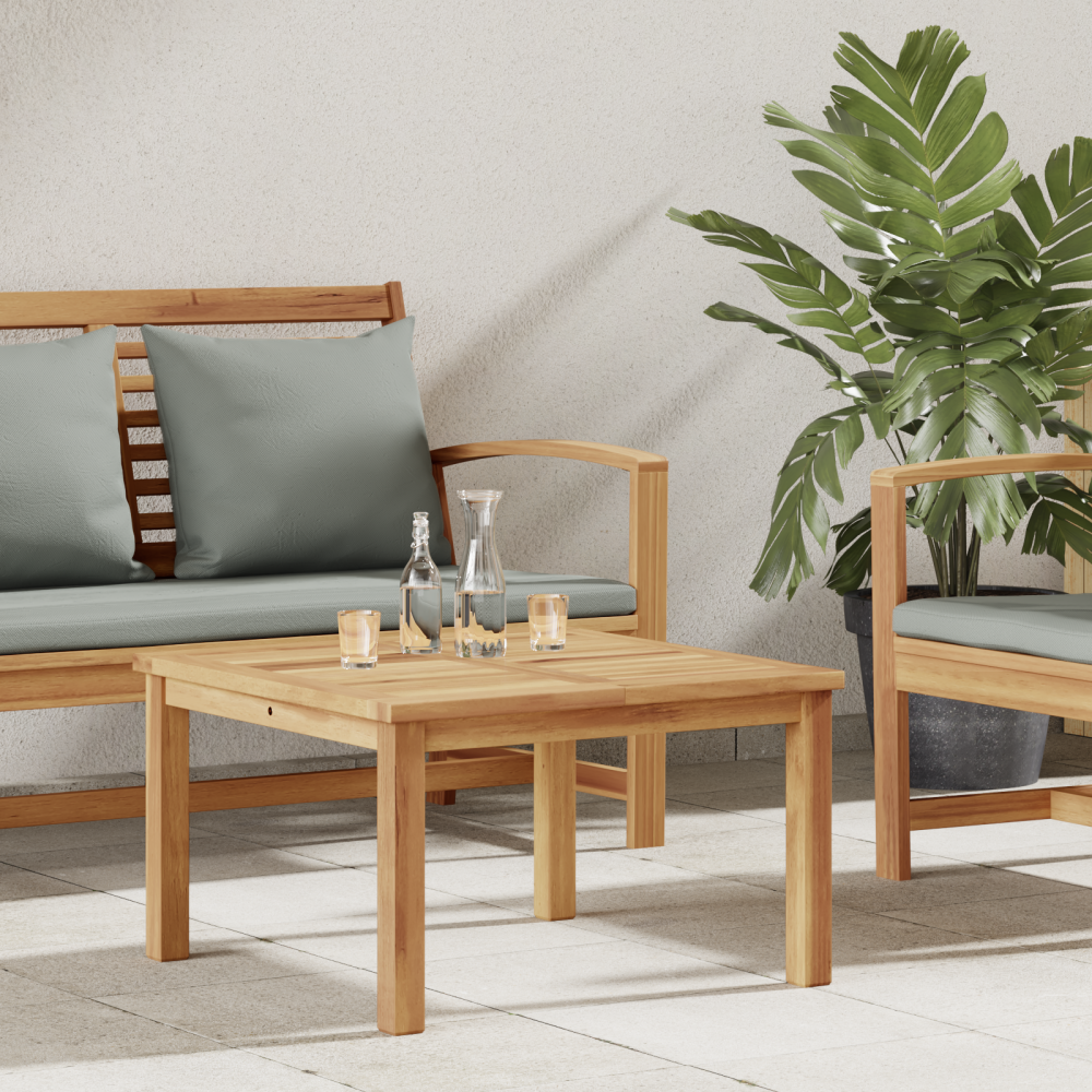 vidaXL Kaffeebord Brun 60 x 60 x 36 cm Massivt teakträ