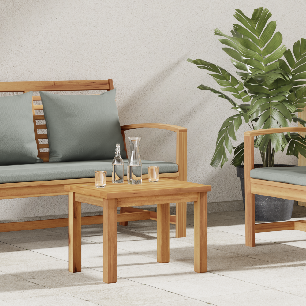 vidaXL Kaffeebord Brun 50 x 35 x 36 cm Massivt teakträ