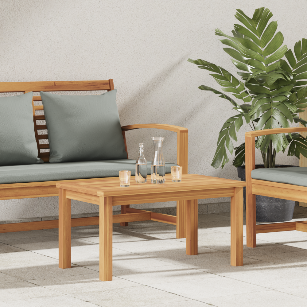 vidaXL Kaffeebord Brun 70 x 40 x 36 cm Massivt teakträ