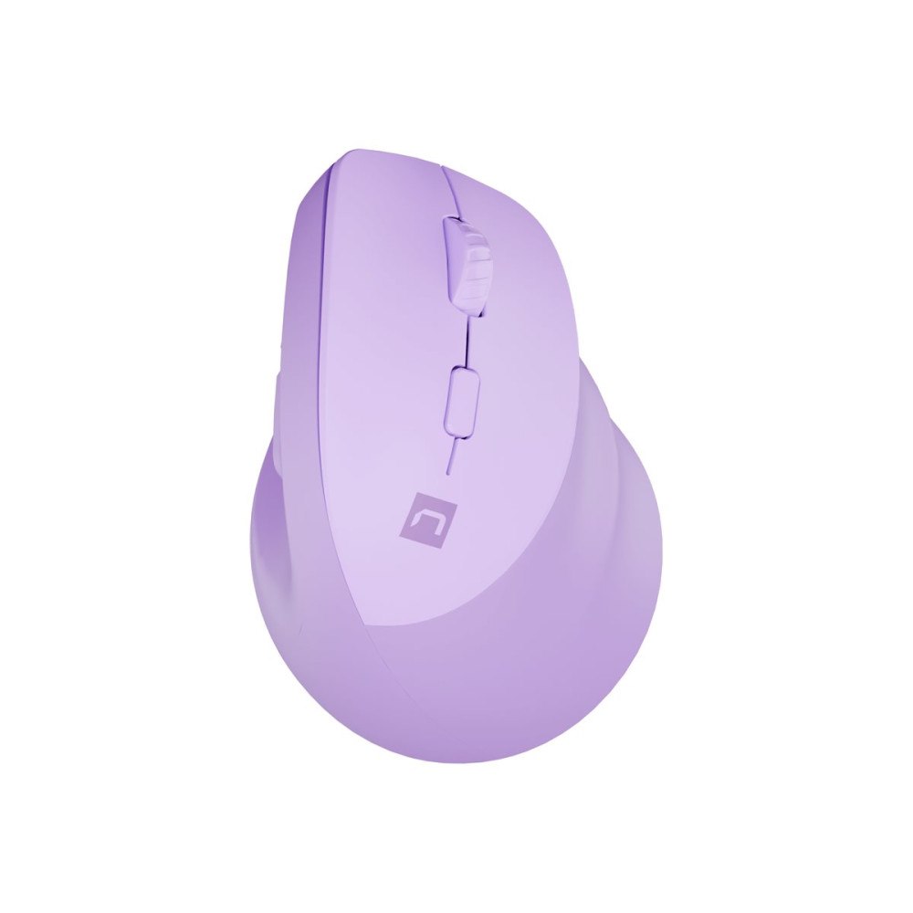 NATEC Natec CRAKE 2 - vertikal mus - Bluetooth 5.2, 2.4 GHz - lila