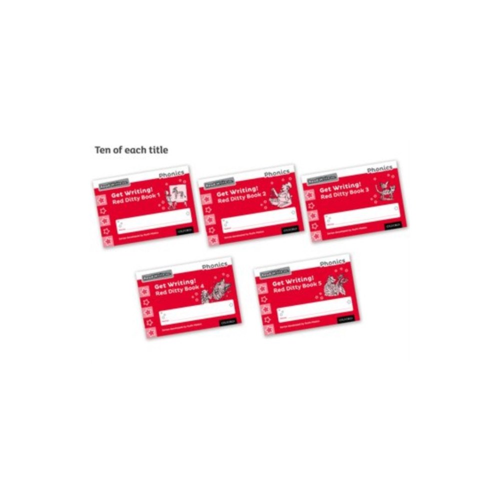 Oxford University Press Read Write Inc. Phonics: Get Writing! Red Ditty Books 1-5 Pack of 50 (häftad, eng)