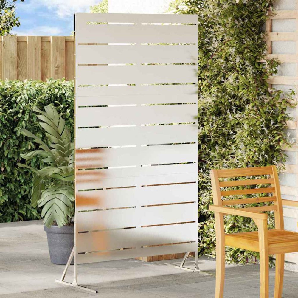 vidaXL Integritetsskärm 180 cm i rostfritt stål