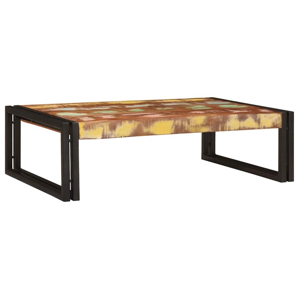 vidaXL Badrumshylla 80 x 50 x 23 cm Massivt Mangoträ och Järn