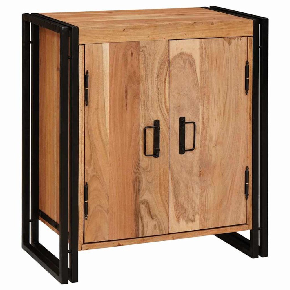 vidaXL Nattduksbord Brun 38 x 33 x 58 cm massivt akacia