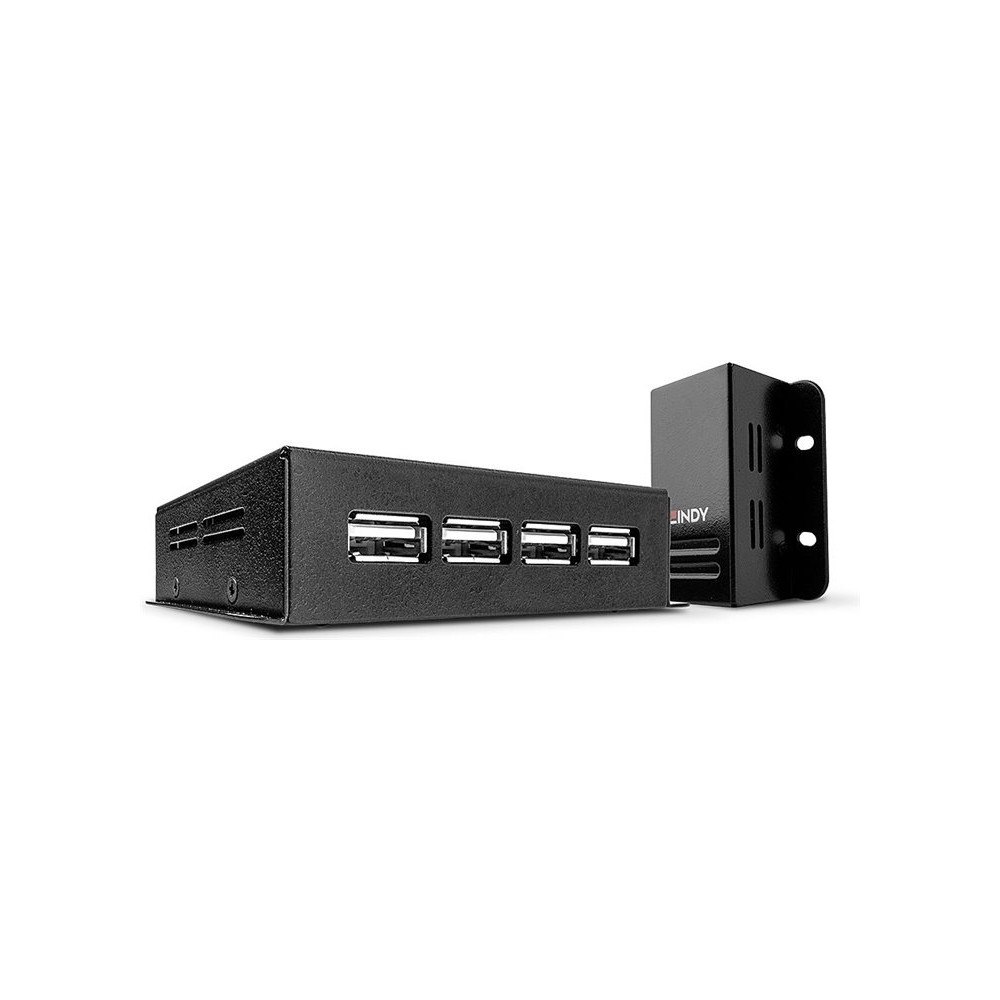 Lindy LINDY USB 2.0 4 Port CAT.5/6 Extender With Power Over CAT.5/6 - USB-förlängningskabel - USB 2.0