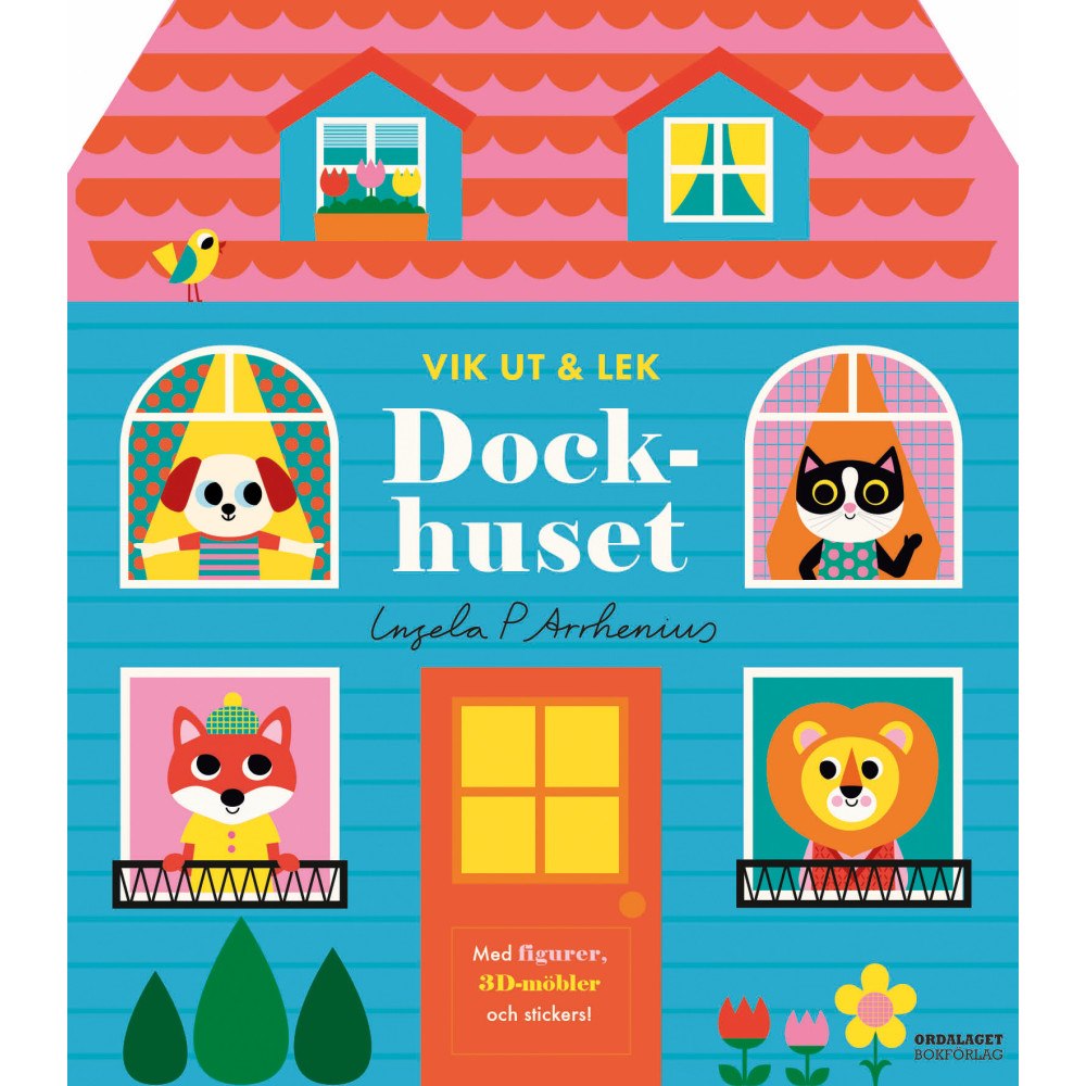 Ingela P Arrhenius Dockhuset : vik ut & lek (bok, board book)