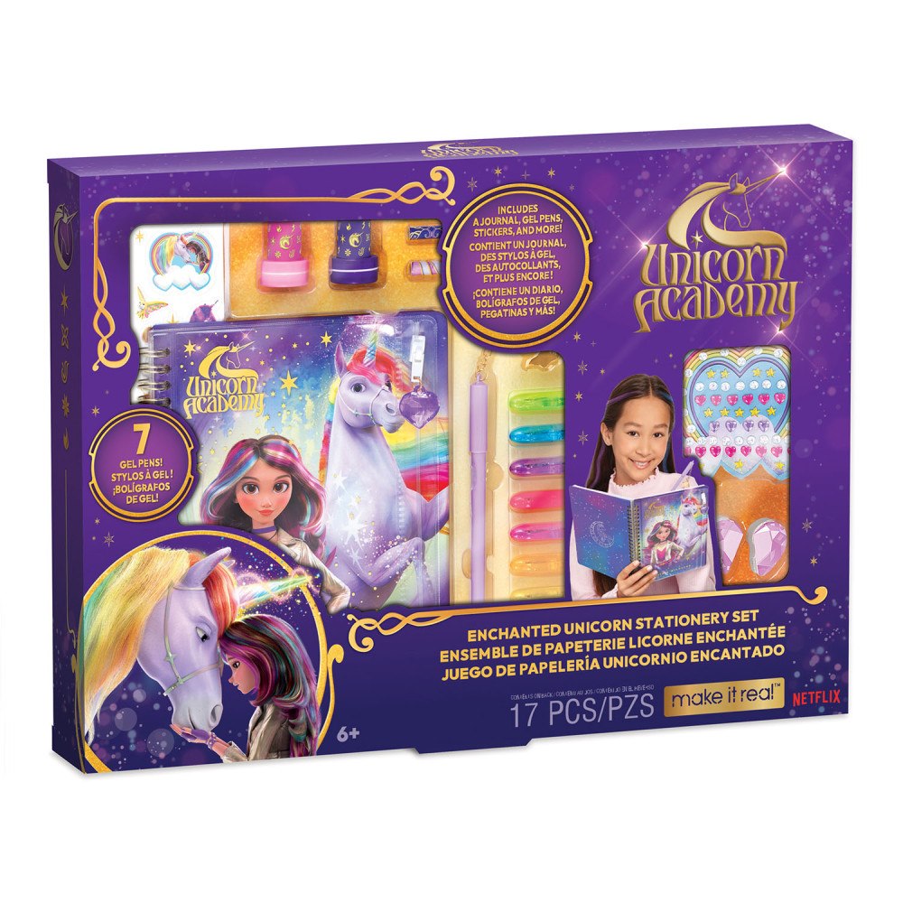 Make It Real MIR Unicorn Academy Enchanted Unicorn Stationery Set