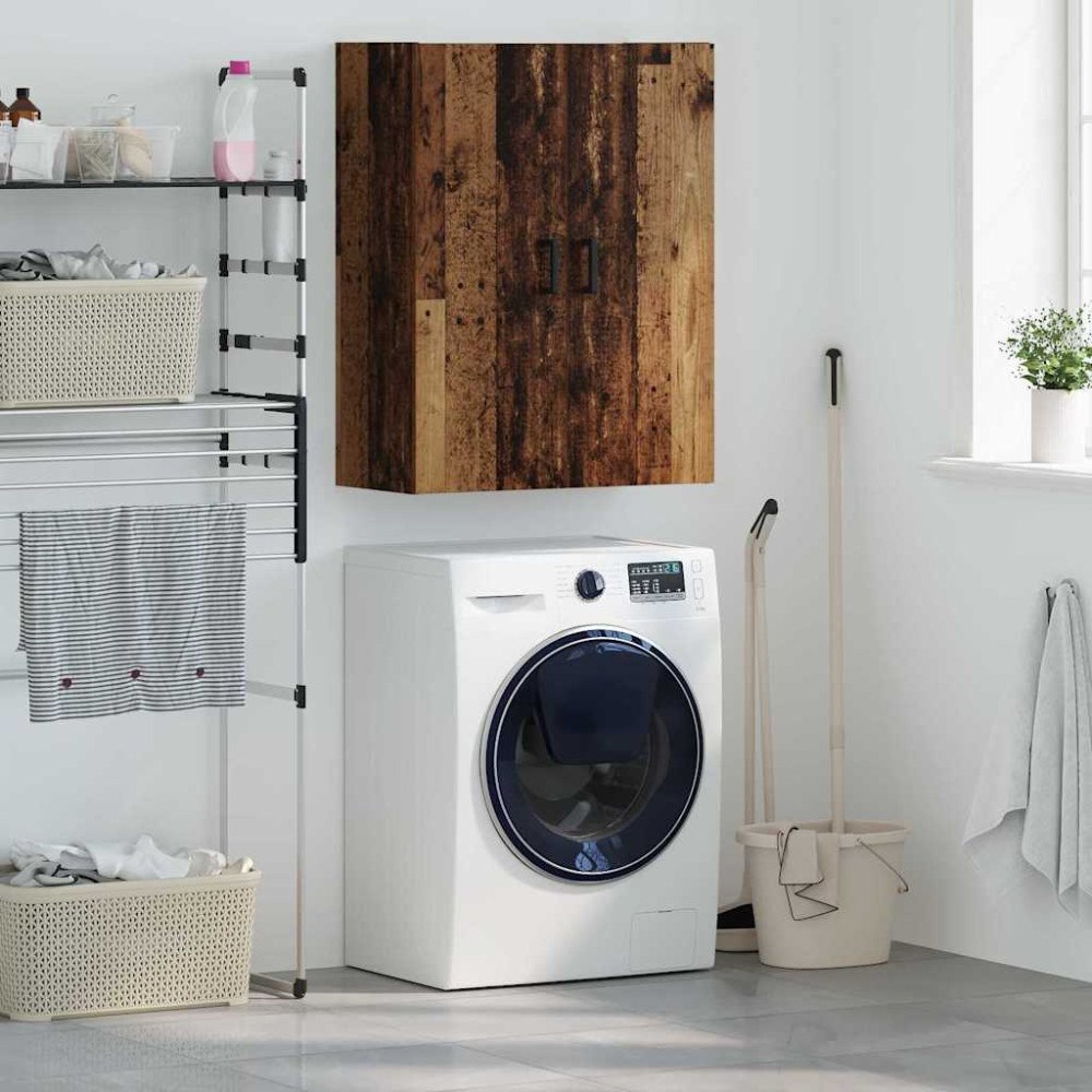 vidaXL Väggskåp Väggmonterad Brun 69.5 x 34 x 90 cm Konstruerat trä