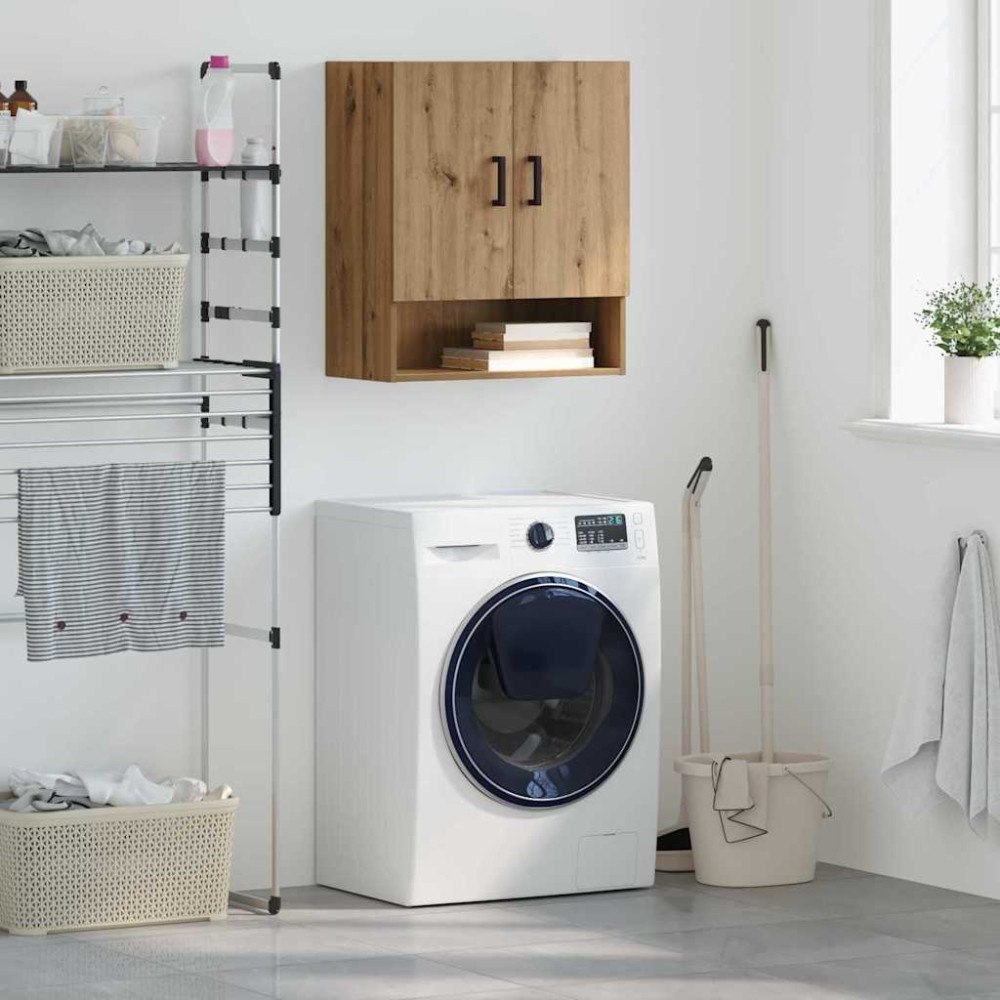 vidaXL Väggskåp artisan ek 60 x 31 x 70 cm Konstruerat trä