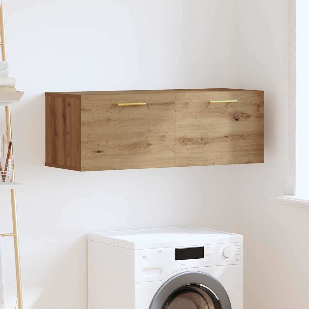 vidaXL Väggskåp artisan ek 100 x 36.5 x 35 cm Konstruerat trä