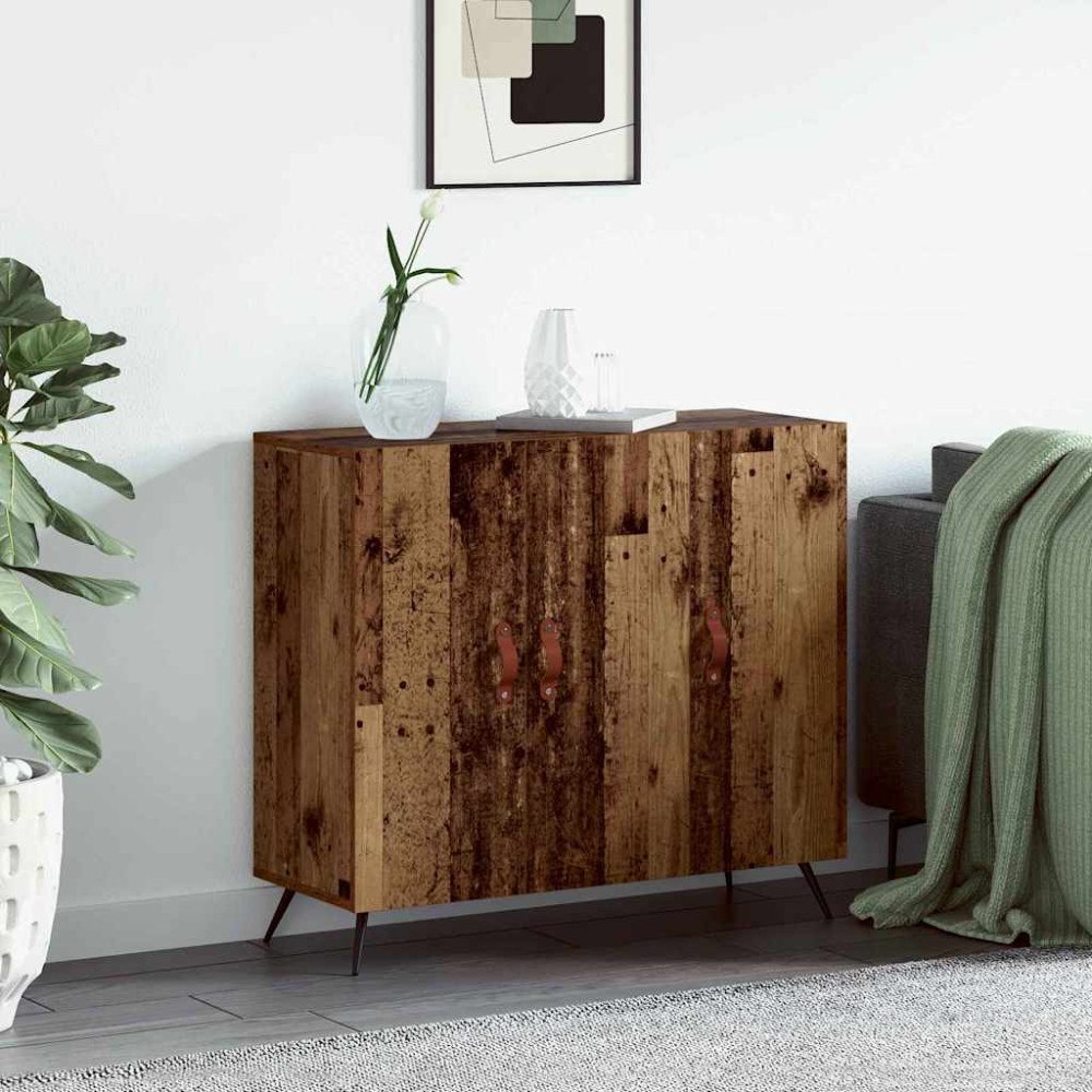 vidaXL Sideboard Brun 90 x 34 x 80 cm Konstruerat trä