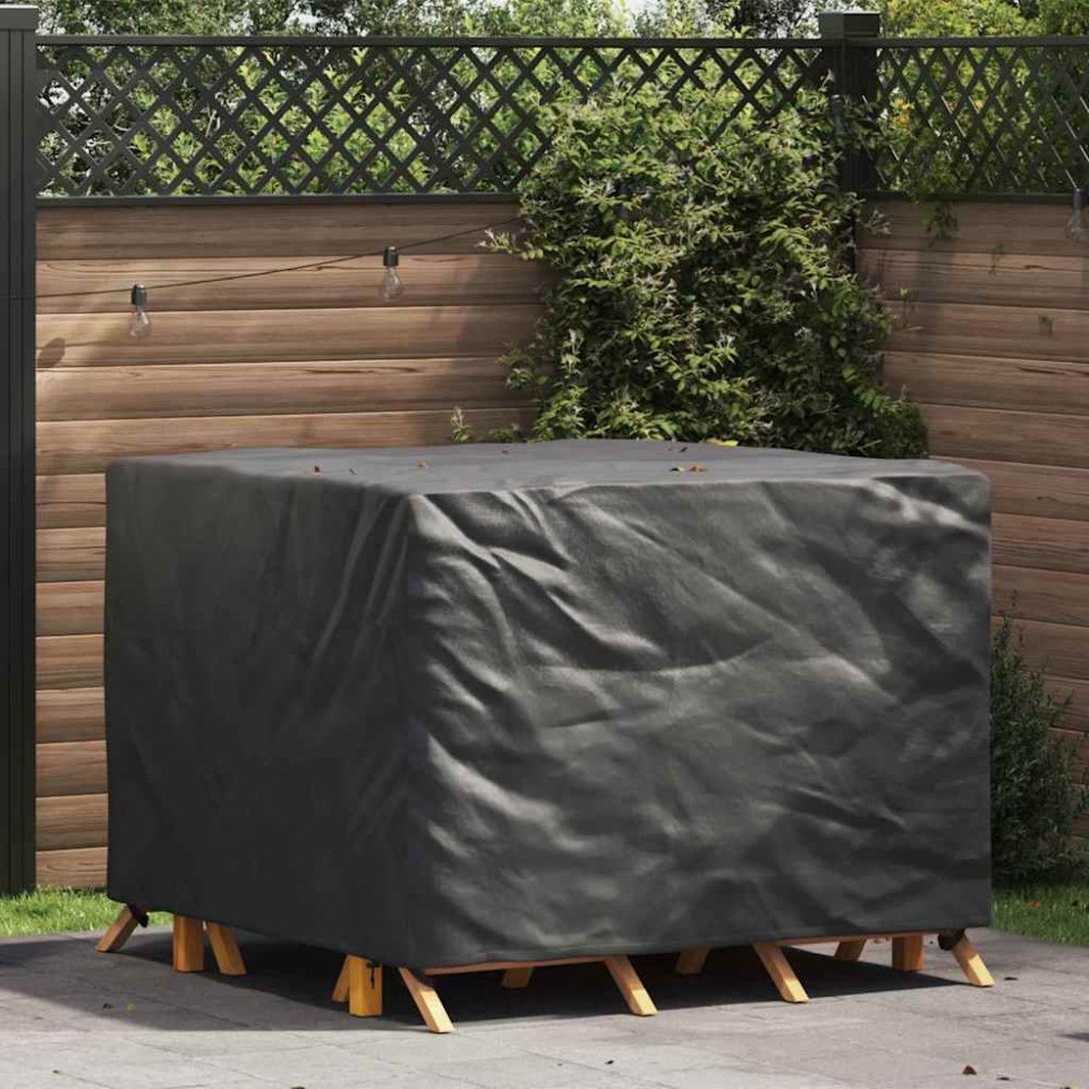 vidaXL Utomhusmöbelöverdrag Svart 135 x 135 x 90 cm 600D tyg