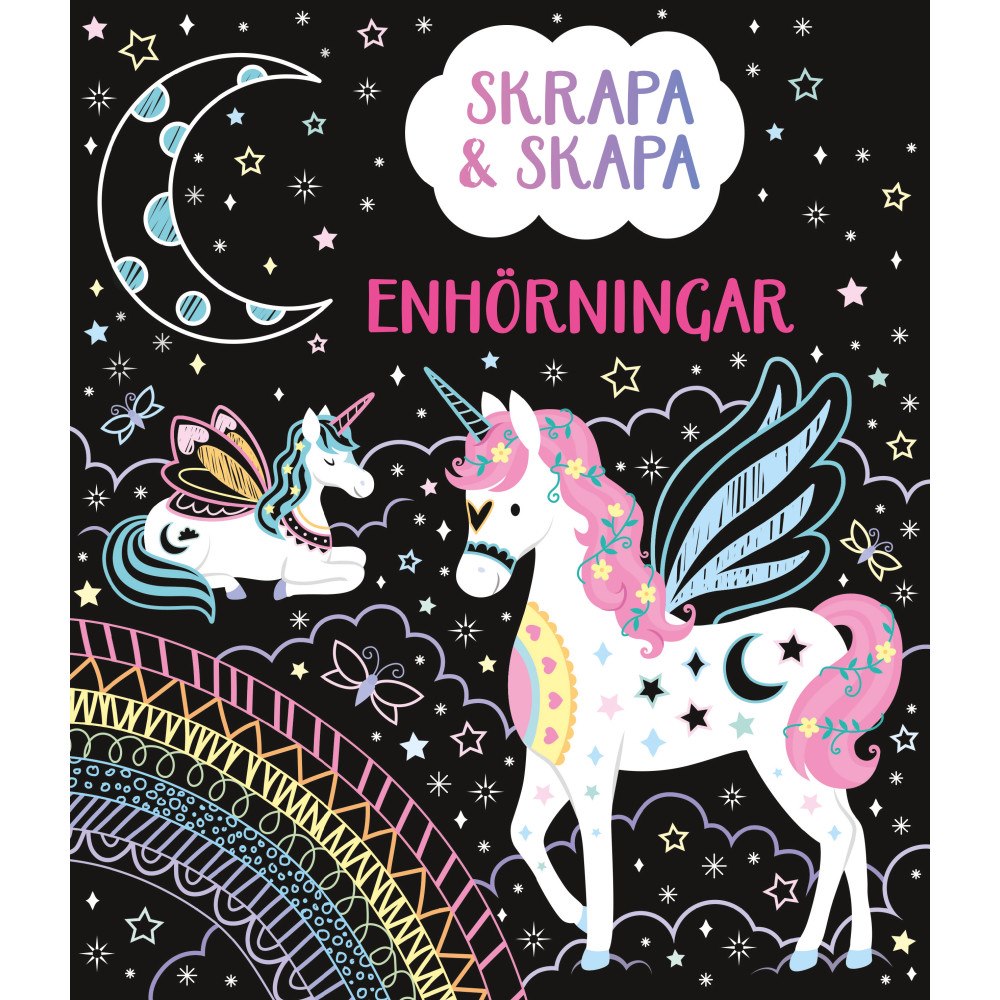 Tukan Förlag Skrapa & skapa. Enhörningar (häftad)