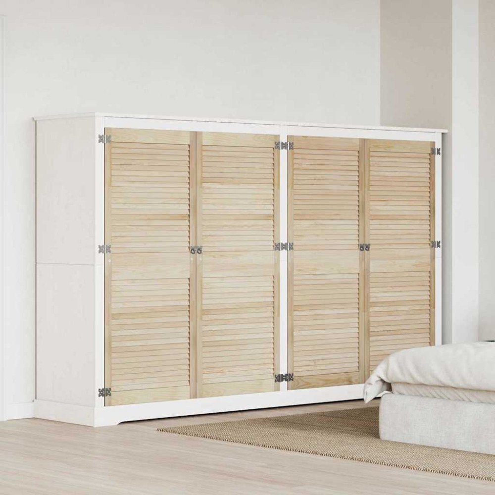 vidaXL Skåpdörrar Other 4 pcs Brun 140.5 x 59.5 x 2.1 cm Massiv furu