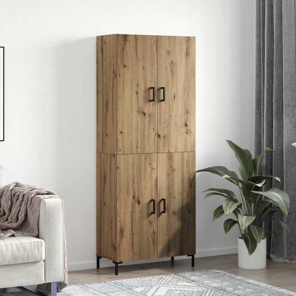 vidaXL Skåp artisan ek 69.5 x 34 x 180 cm Konstruerat trä
