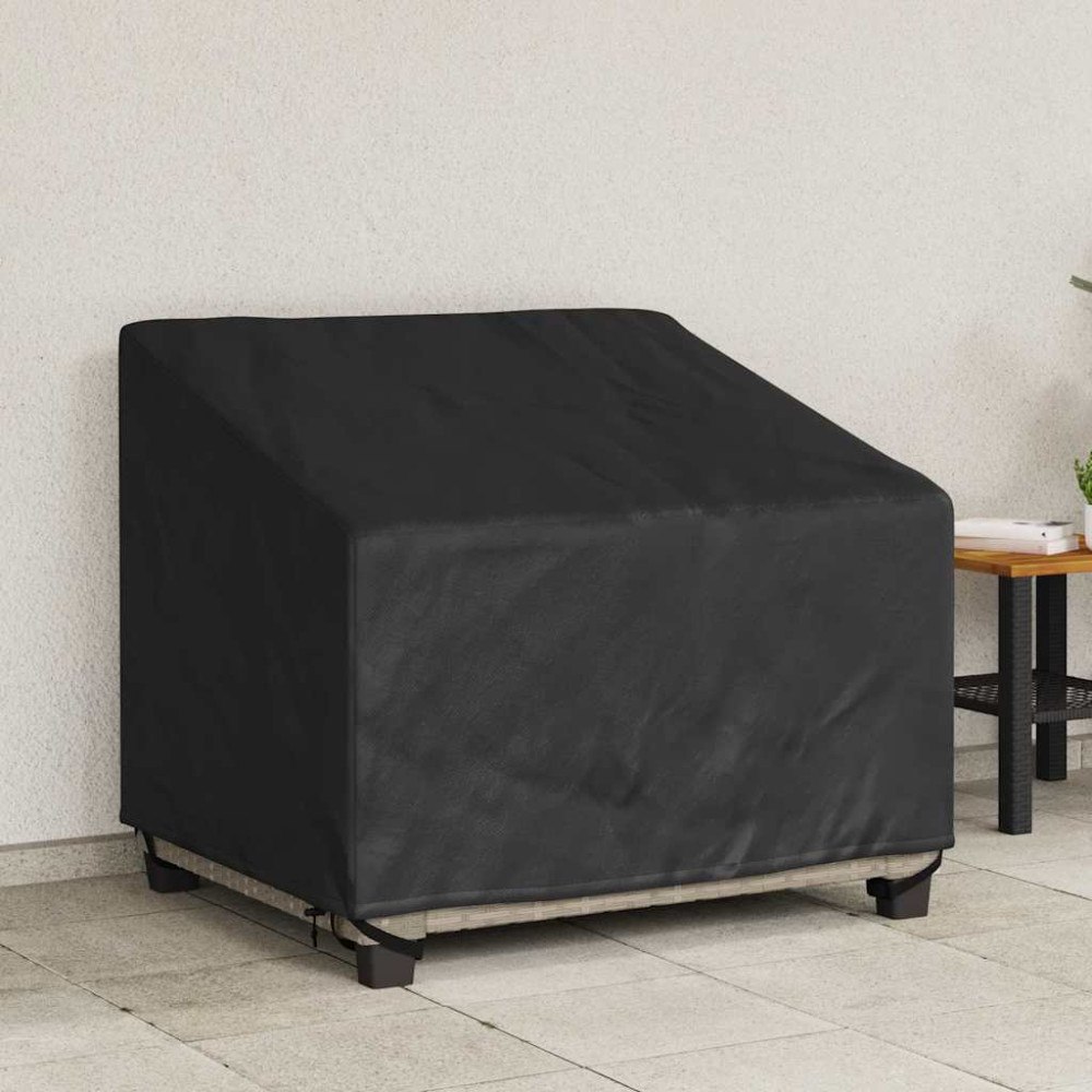 vidaXL Utomhusmöbelöverdrag Svart 96 x 79 x 74 cm 420D oxford tyg