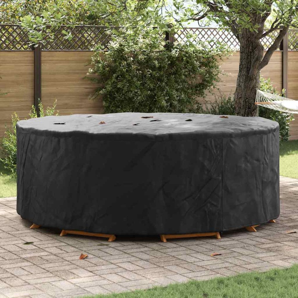 vidaXL Utomhusmöbelöverdrag Svart 244 x 244 x 105 cm 600D oxford tyg