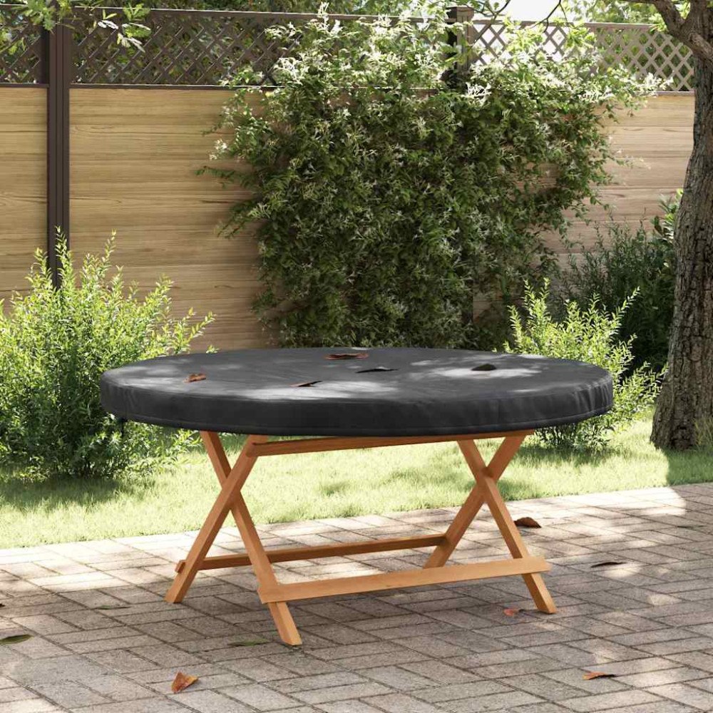 vidaXL Utomhusmöbelöverdrag Svart 142 x 142 x 10 cm 420D oxford tyg
