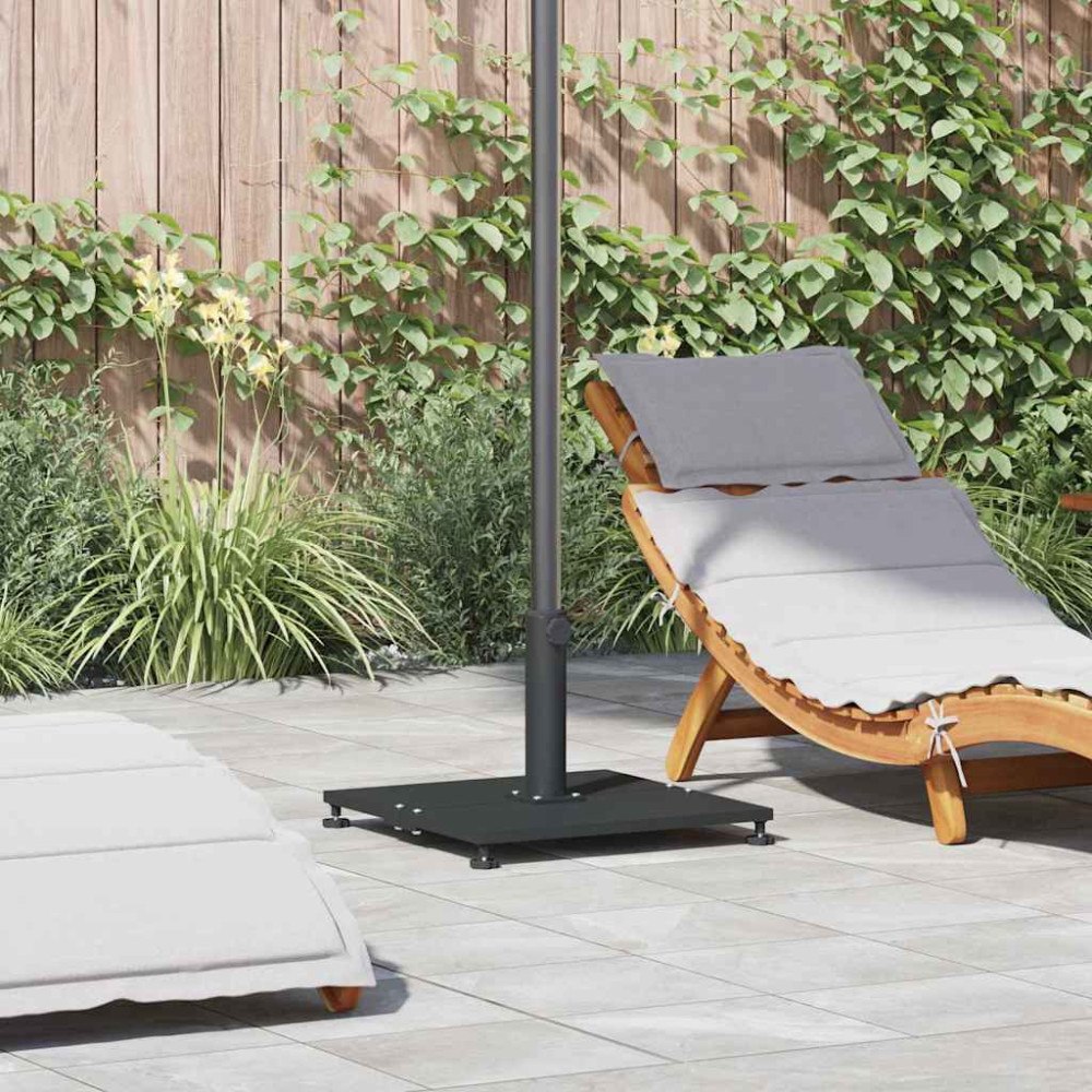 vidaXL Utomhusparaplyfötter Svart 45 x 45 x 31 cm Stål