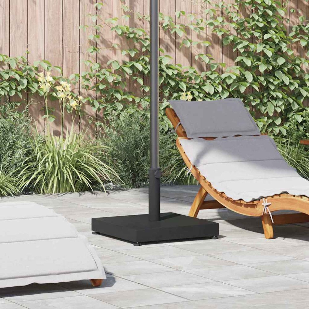 vidaXL Utomhusparaplyfötter Svart 45 x 45 x 31.5 cm Stål, betong