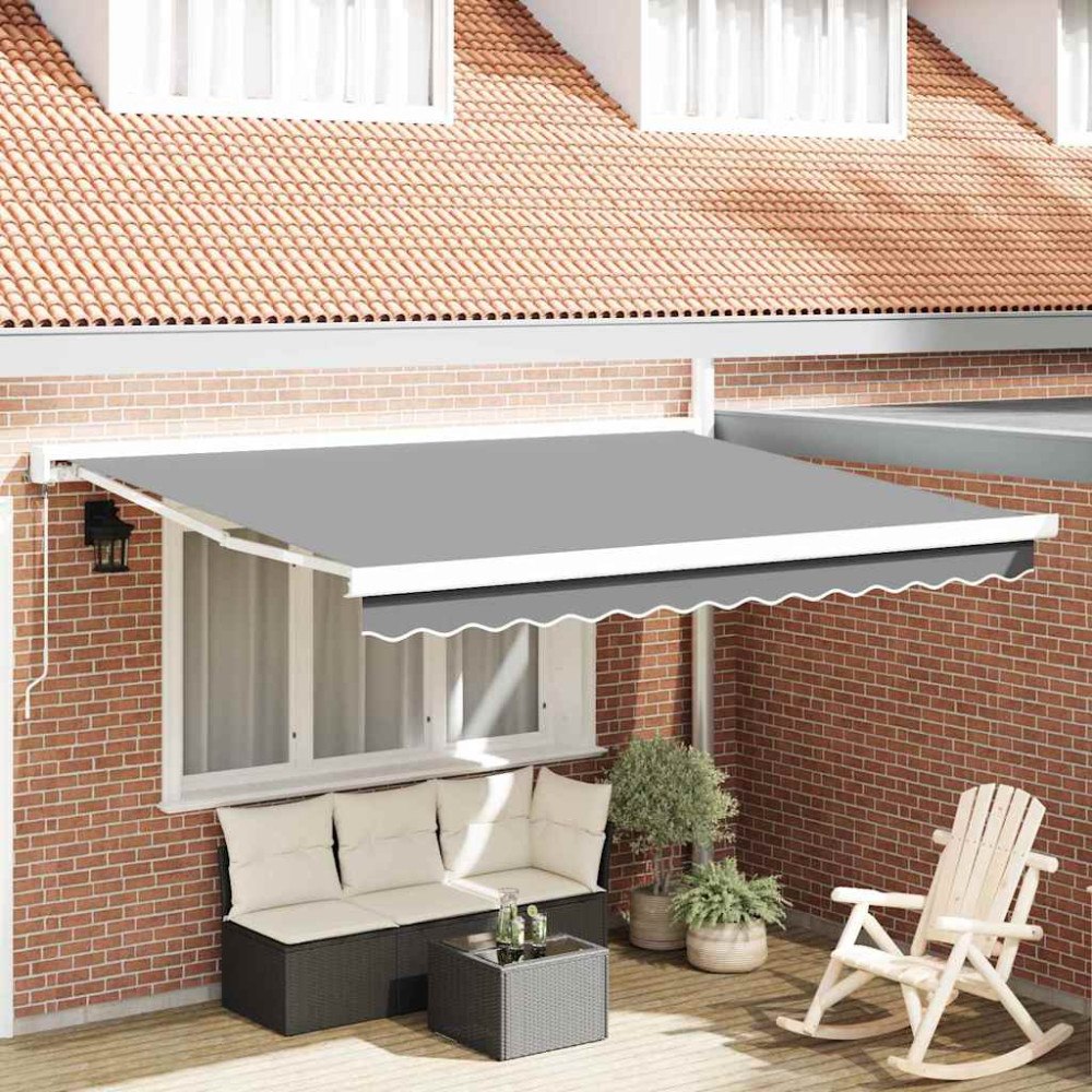 vidaXL Markis Vit 3 x 2,5 m Metall
