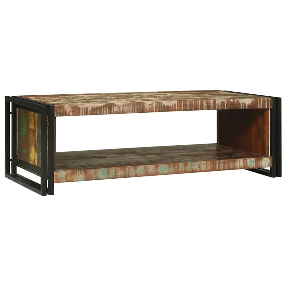 vidaXL Kaffeebord Brun 120 x 50 x 38 cm massivt återvunnet trä