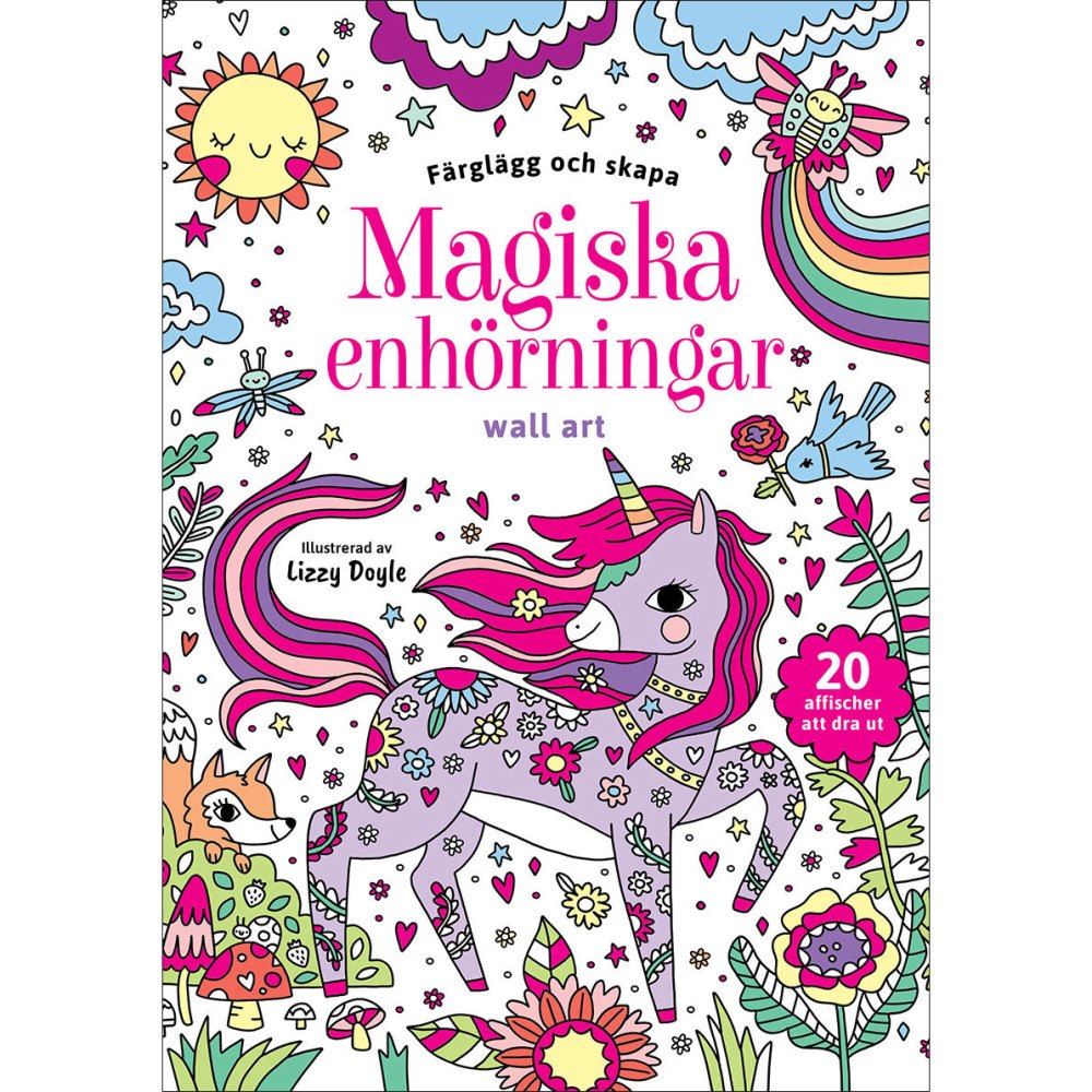 Tukan Förlag Färglägg och skapa: Magiska enhörningar