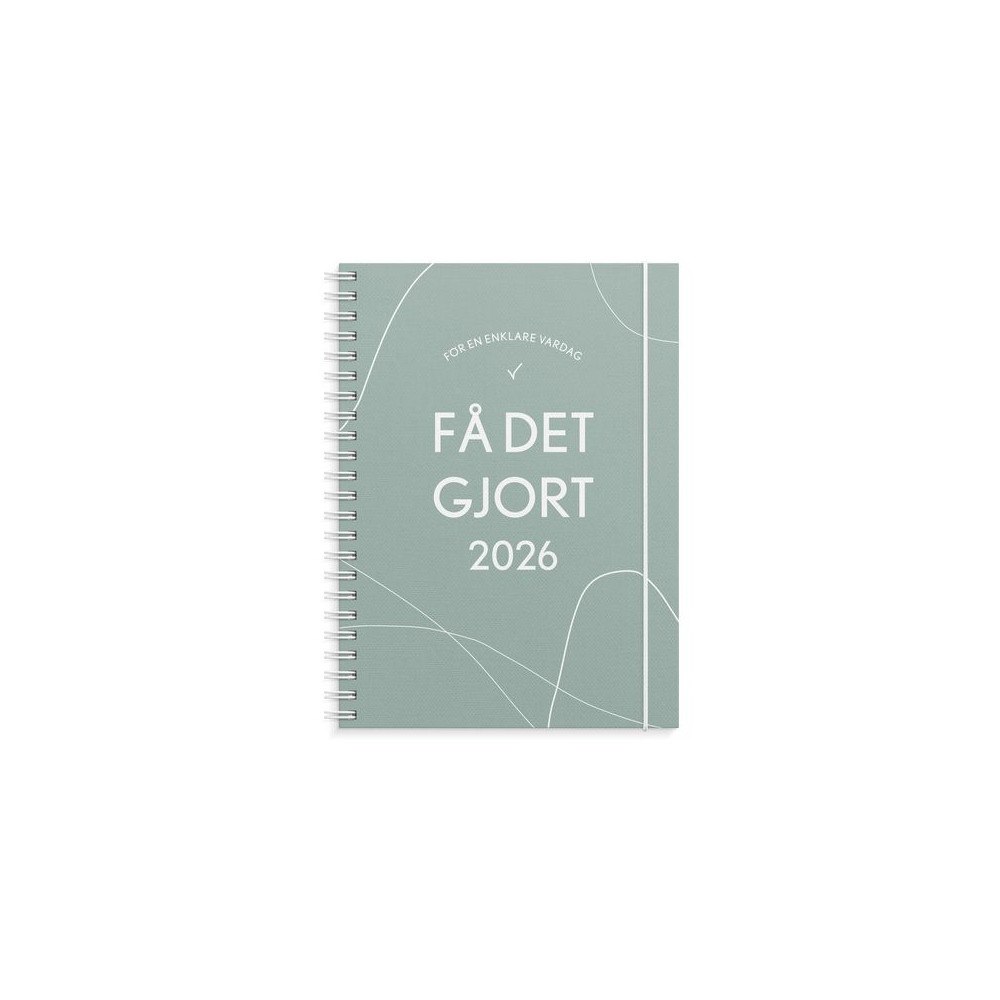 Burde Kalender Få det gjort 2026 grön