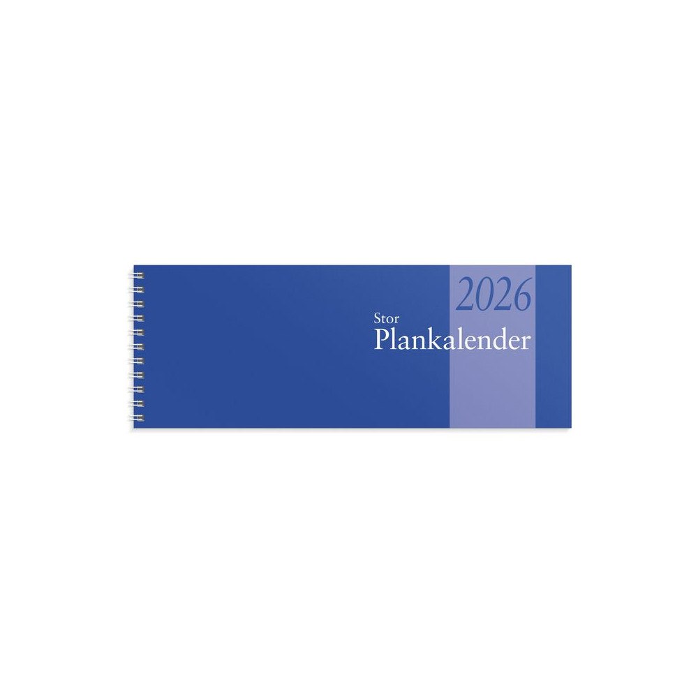Burde Stor Plankalender 2026 spiralbunden