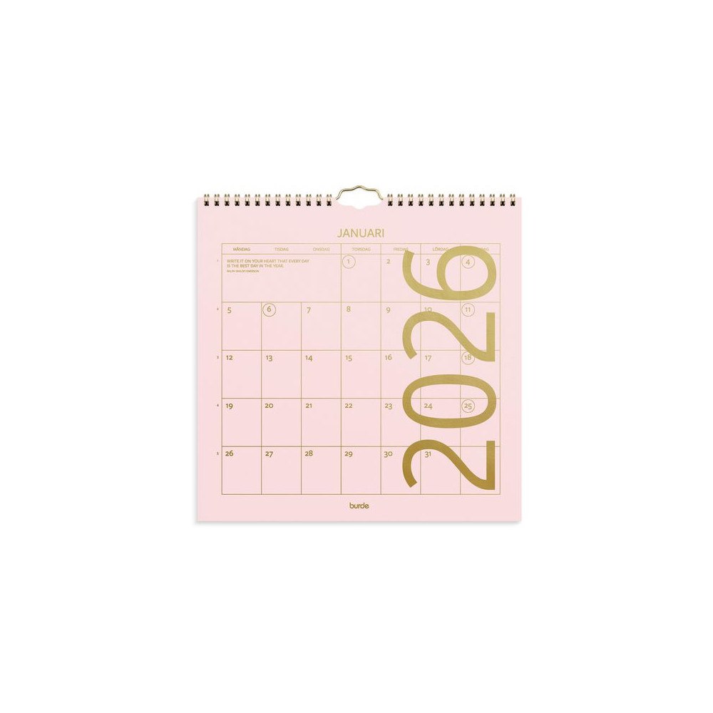 Burde Väggkalender Color 2026