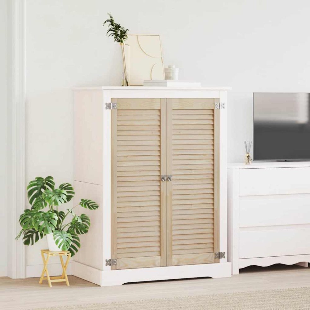 vidaXL Skåpdörrar Other 2 pcs Brun 110 x 39.5 x 2.1 cm Massiv furu