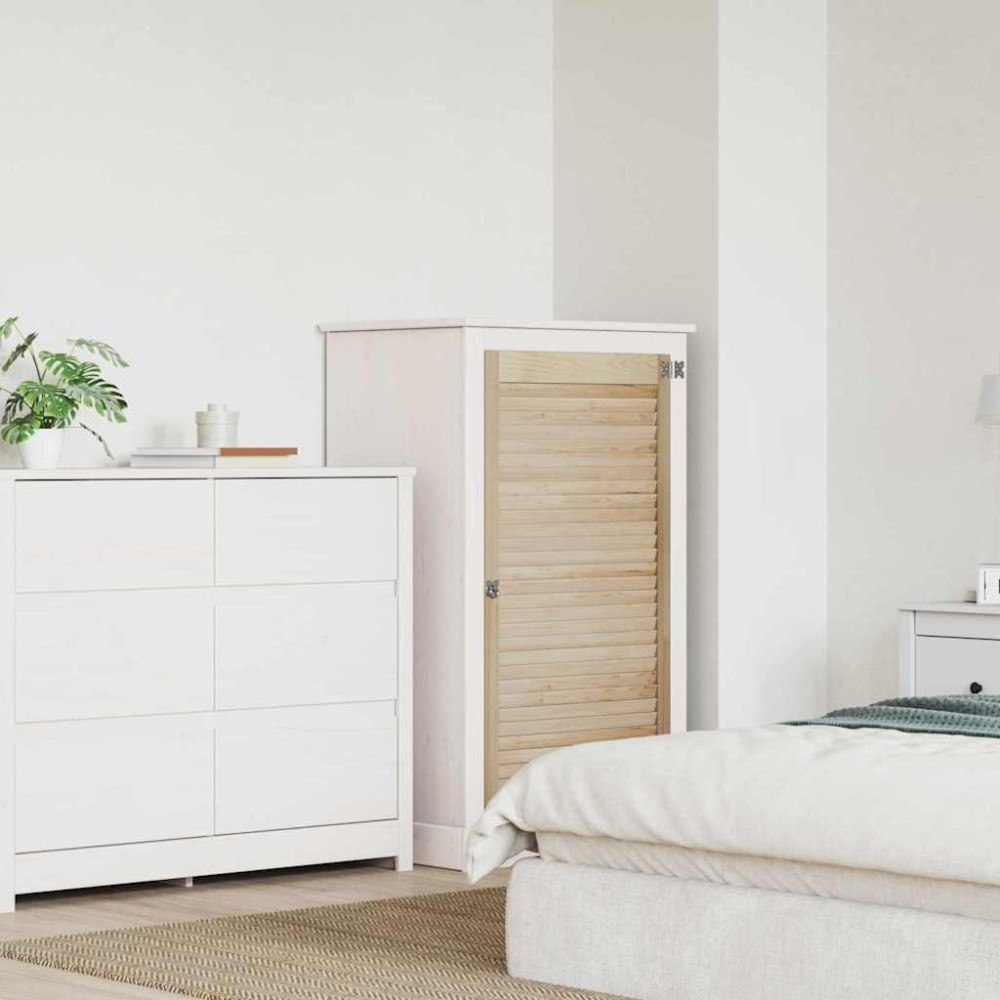 vidaXL Skåpdörr Övrigt med dörr Brun 110 x 59.5 x 2.1 cm Massiv furu