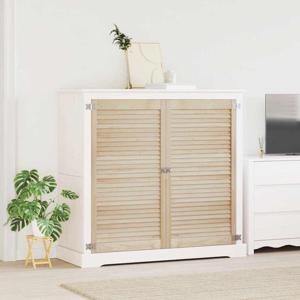 vidaXL Skåpdörr 2 pcs Naturfärg 140.5 x 2.1 x 49.5 cm Massiv furu