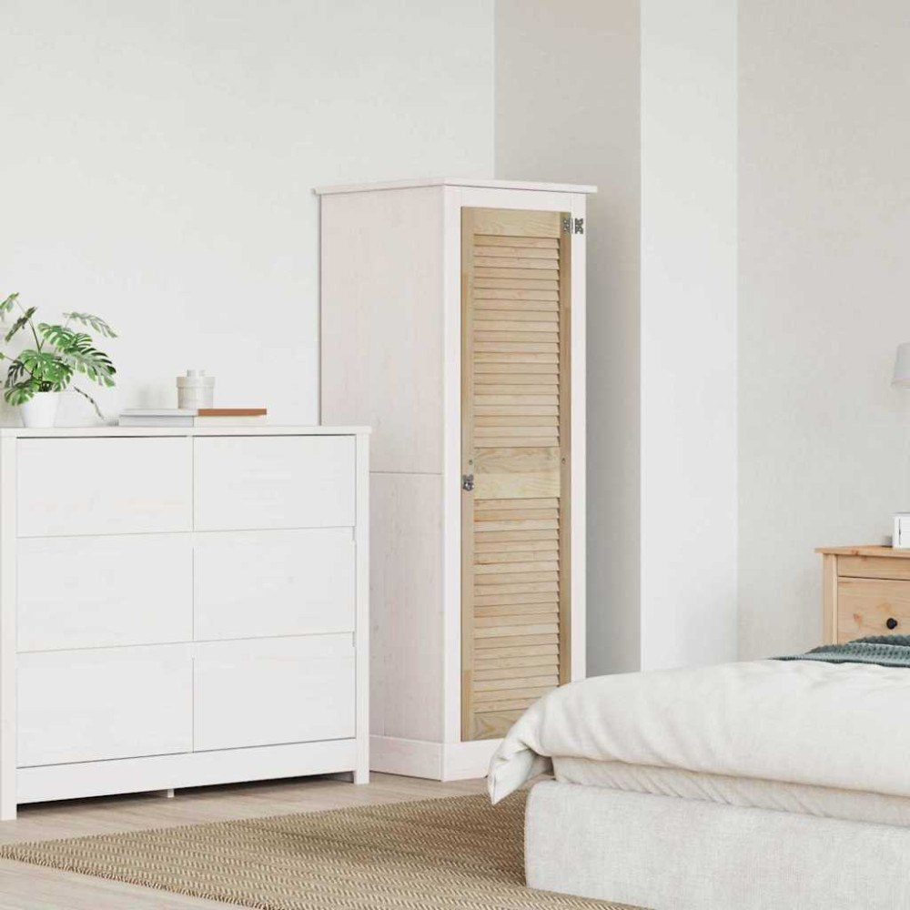 vidaXL Skåpdörr Övrigt med dörr Brun 140.5 x 39.5 x 2.1 cm Massiv furu