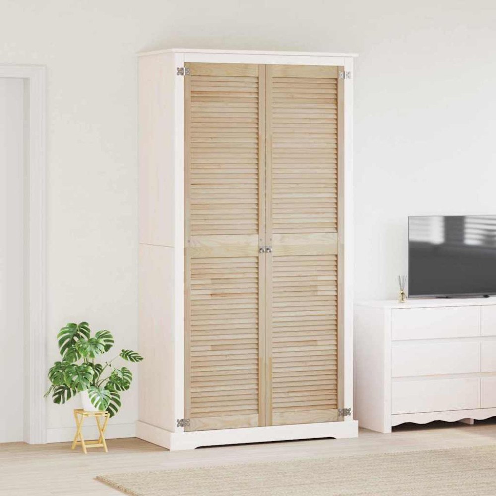 vidaXL Skåpdörrar Övrigt 2 pcs Brun 201 x 49.5 x 2.1 cm Massiv furu