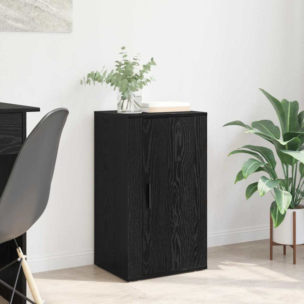 vidaXL Sideboard Svart ek 40 x 33 x 70 cm Konstruerat trä