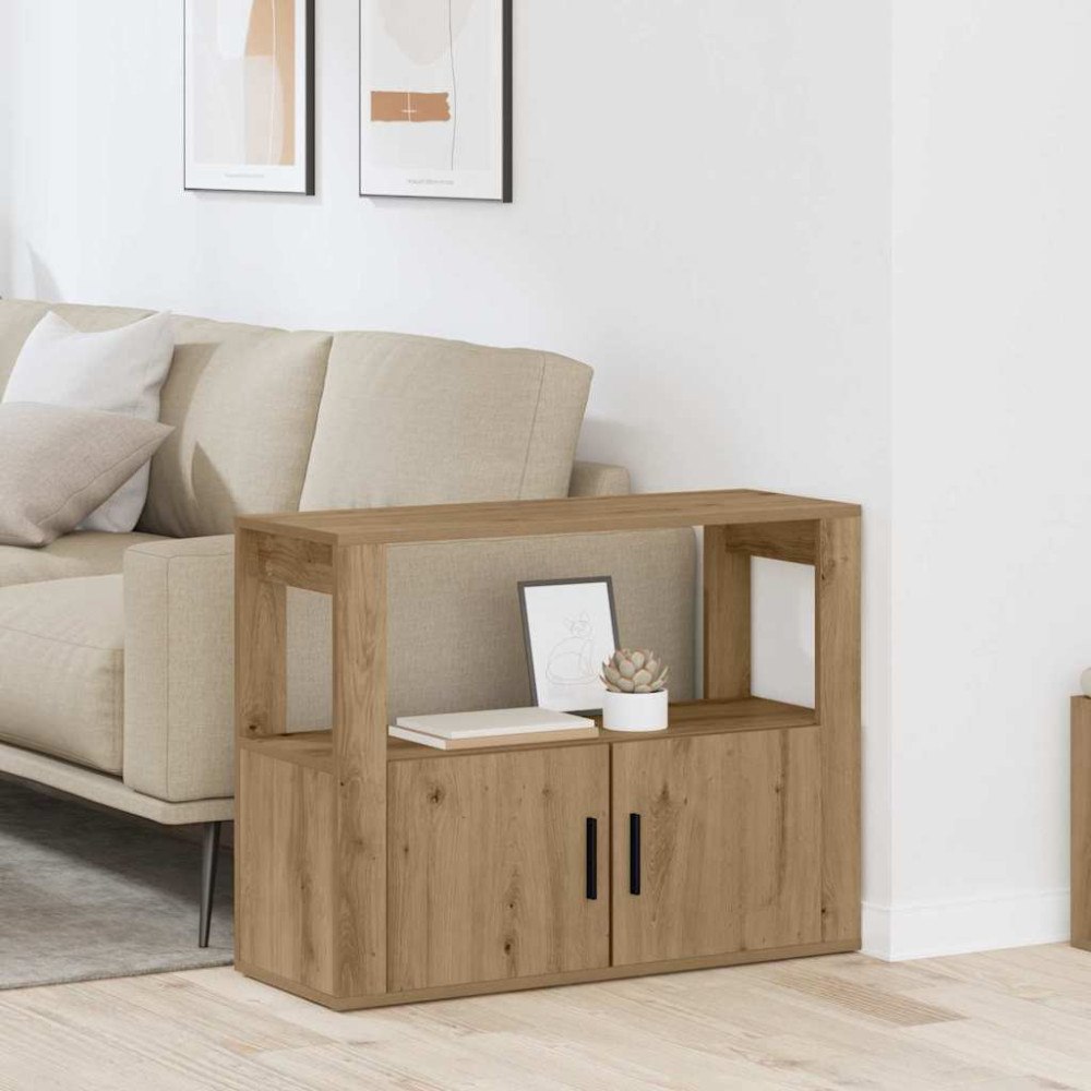 vidaXL Sideboard artisan ek 80 x 30 x 60 cm Konstruerat trä
