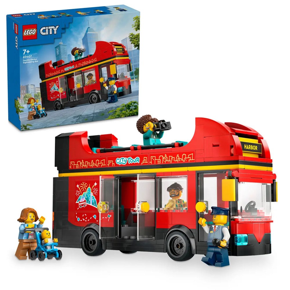 LEGO® LEGO® City 60407 Red Double-Decker Sightseeing Bus
