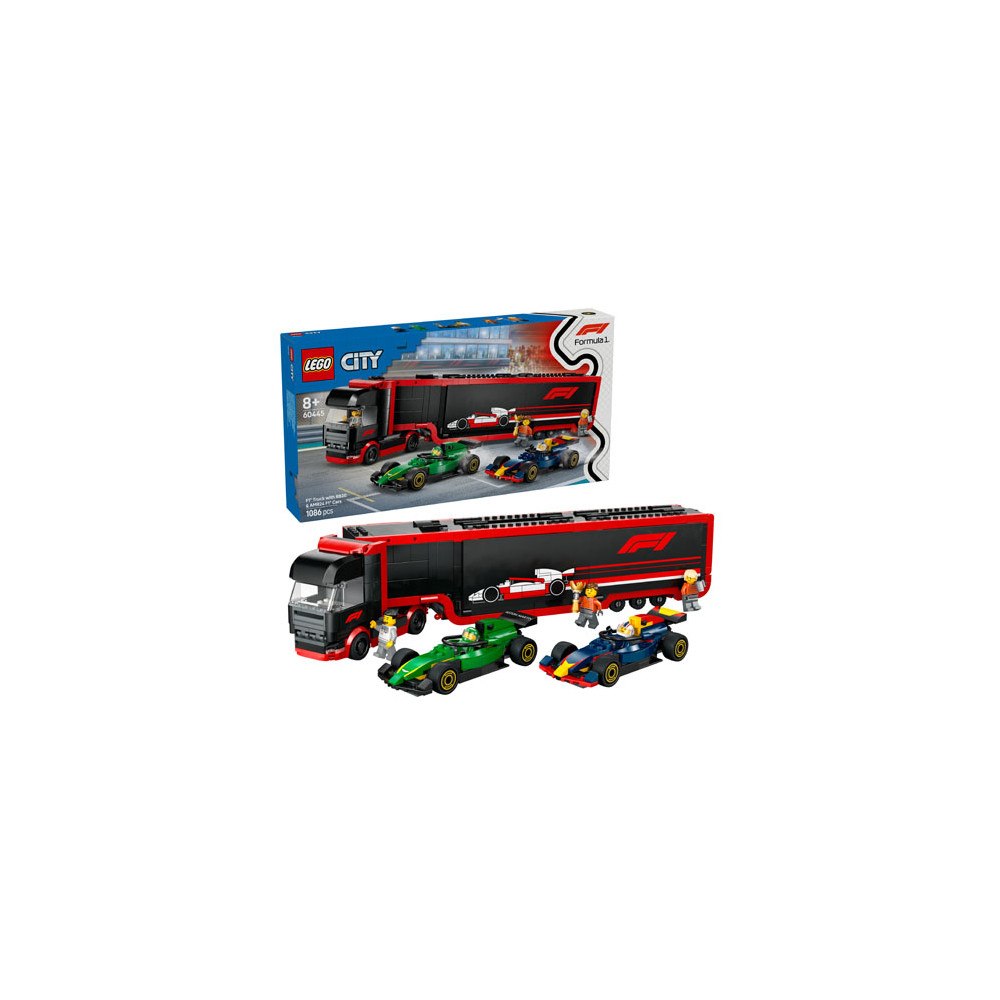 LEGO® LEGO® City 60445 F1® Truck With Rb20 & AMR24 F1® Cars