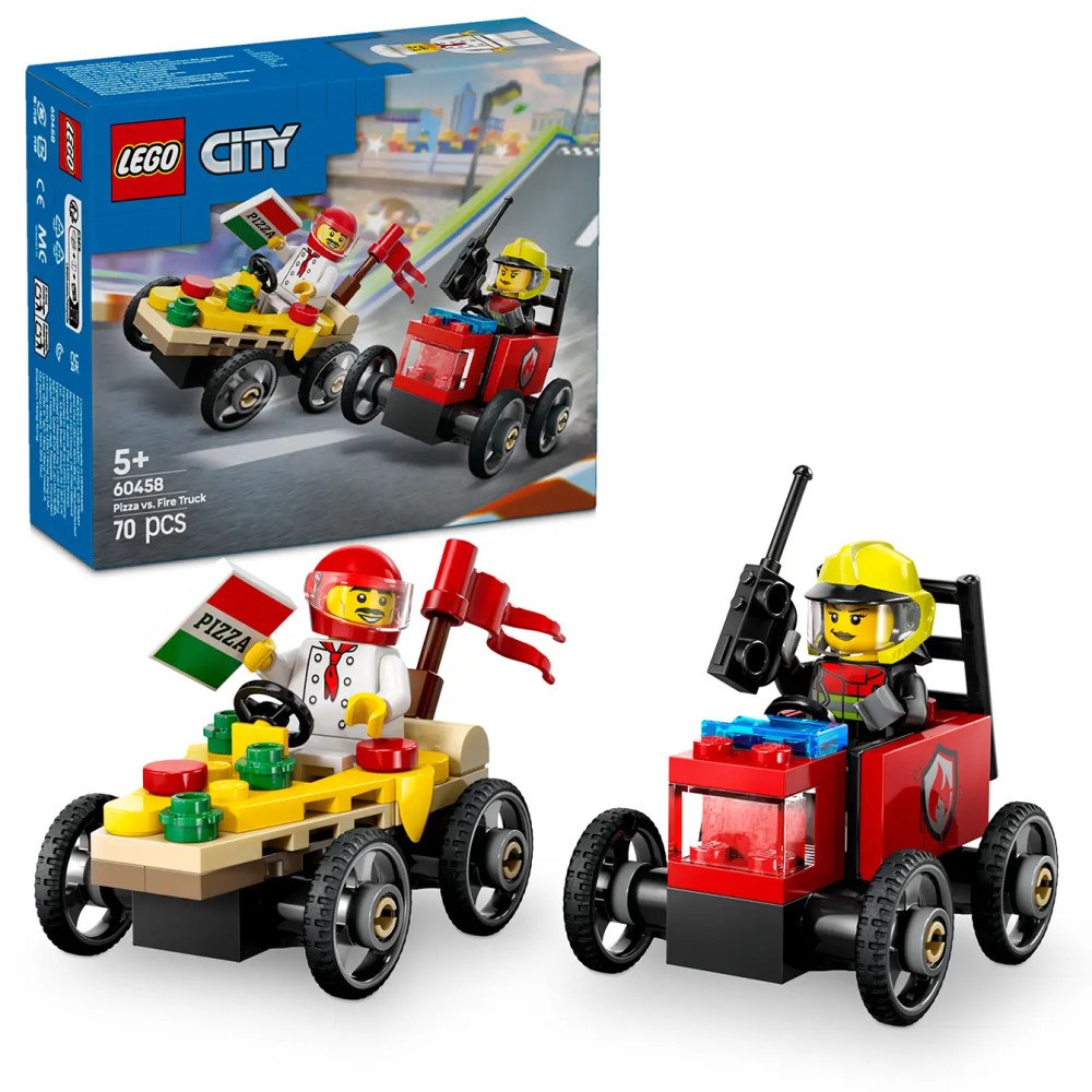 LEGO® LEGO® City 60458 Pizza vs. Fire Truck Race Car Pack