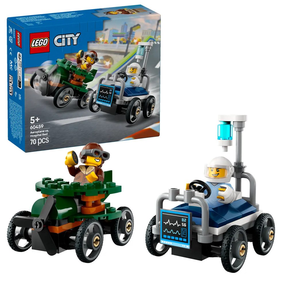 LEGO® LEGO® City 60459 Airplane vs. Hospital Bed Race Car Pack
