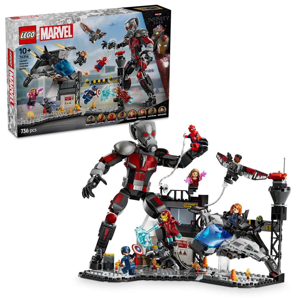 LEGO® LEGO® Marvel 76314 Captain America: Civil War Action Battle