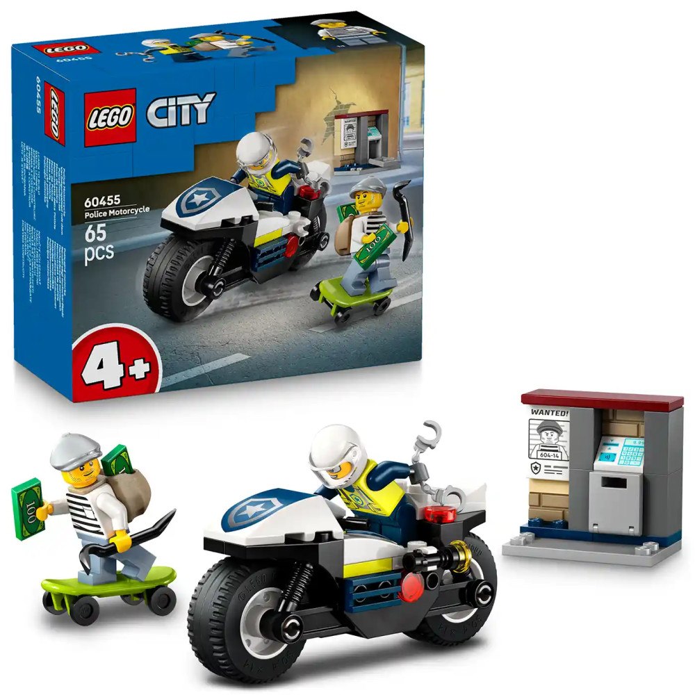 LEGO® LEGO® City 60455 Honička na policejní motorce